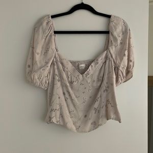 Aritizia (Wilfred) Lilac floral blouse